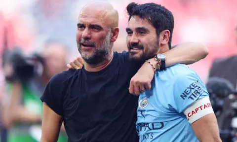 Huấn luyện viên Pep Guardiola sẵn sàng tái hợp trò cưng Ilkay Gundogan