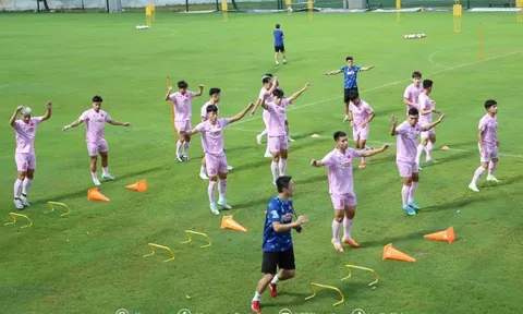 Giải giao hữu quốc tế LPBank Cup 2024: Đội tuyển Việt Nam trở lại sân tập sau bão Yagi