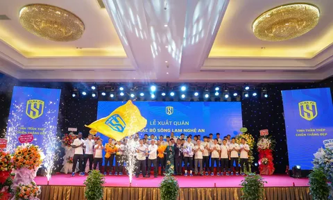 Câu lạc bộ Sông Lam Nghệ An tổ chức Lễ xuất quân mùa giải 2024-2025