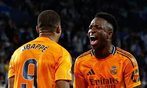 Mbappe và Vinicius tỏa sáng giúp Real Madrid thắng trận