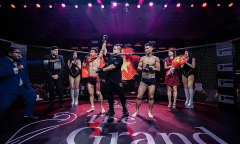 Lưu Đức Mạnh hạ đo ván võ sĩ Nhật Bản tại giải MMA AFC 33