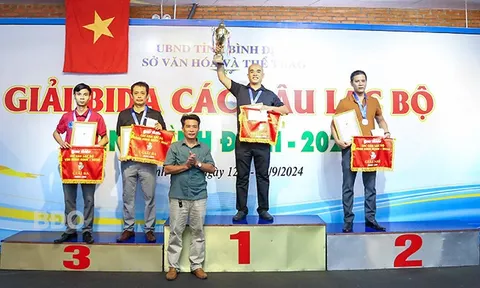 Bế mạc giải Billiards các câu lạc bộ tỉnh Bình Định năm 2024