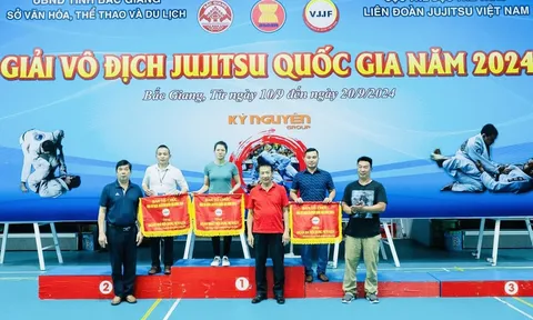 Giải Ju-jitsu vô địch quốc gia 2024: Thái Nguyên dẫn đầu Bảng tổng sắp huy chương