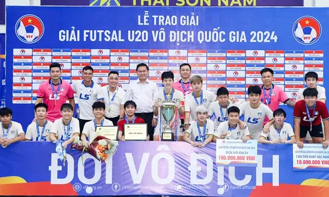 Chung kết giải Futsal vô địch U20 Quốc gia 2024: Thái Sơn Bắc lần đầu đăng quang