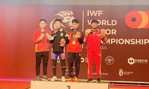 Việt Nam giành 3 huy chương vàng tại giải Cử tạ trẻ thế giới 2024