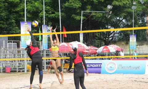 Khởi tranh giải vô địch Bóng chuyền bãi biển quốc gia 2024