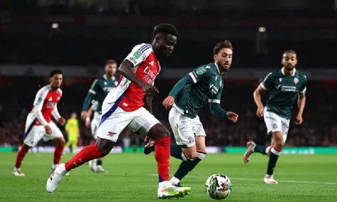 Vòng 3 Cúp Liên đoàn Anh: Arsenal và Liverpool giành chiến thắng đậm