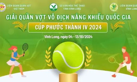 Sắp khởi tranh giải Quần vợt vô địch năng khiếu Quốc gia - Cúp Phước Thành IV 2024