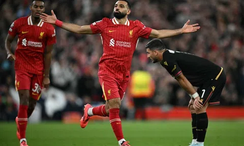 Tiền đạo Salah thiết lập kỷ lục mới ở Champions League