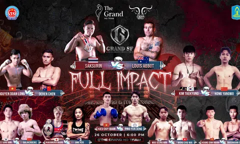 Việt Nam có 3 võ sĩ thượng đài tại sự kiện võ thuật Grand Strikeforce Vol 1: Full Impact