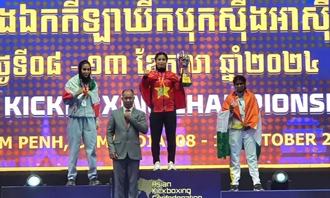 Kết thúc giải Kickboxing vô địch châu Á 2024: Việt Nam giành tổng cộng 11 huy chương vàng