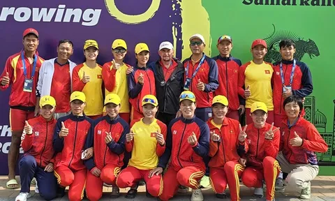 Việt Nam giành 2 huy chương vàng, xếp thứ tư toàn đoàn tại giải vô địch Rowing châu Á 2024
