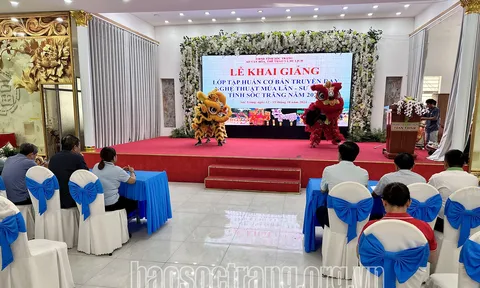 Sóc Trăng tổ chức tập huấn cơ bản truyền dạy nghệ thuật múa Lân - Sư - Rồng