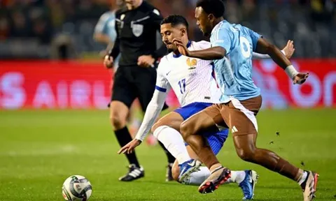 Vòng bảng Nations League: Pháp giành trọn 3 điểm trước Bỉ trong thế trận thiếu người