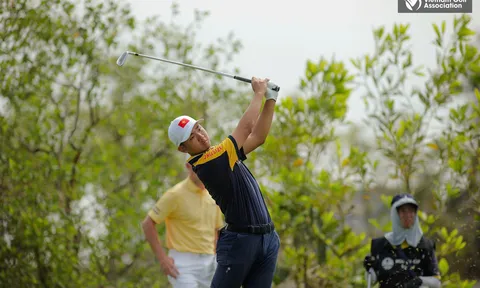 Golfer Nguyễn Anh Minh vươn lên dẫn đầu giải Nomura Cup 2024