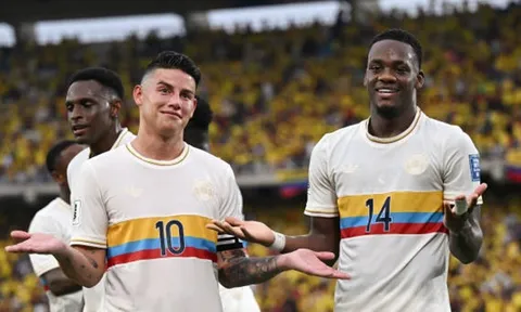 James Rodriguez cán cột mốc ấn tượng tại Vòng loại World Cup 2026