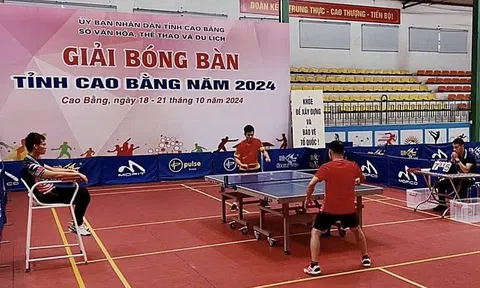 118 vận động viên tranh tài giải Bóng bàn tỉnh Cao Bằng năm 2024