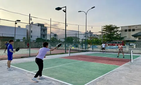 Sôi nổi trong trào tập Pickleball ở huyện Hải Hậu 