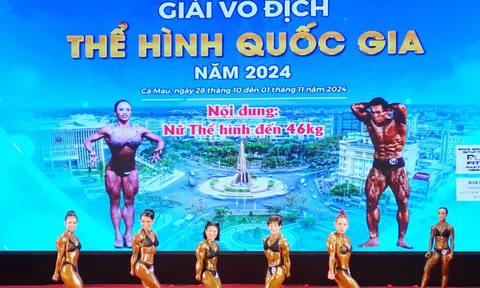 110 vận động viên tham dự giải vô địch Thể hình quốc gia 2024