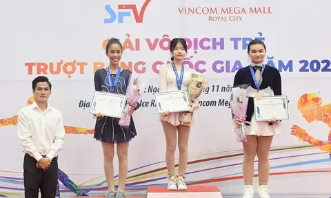 TP.HCM và Hà Nội chiếm ưu thế ở Giải vô địch trẻ Trượt băng quốc gia năm 2024