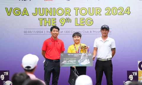 Nguyễn Quốc Bảo Huy vô địch chặng 9 VGA Junior Tour 2024