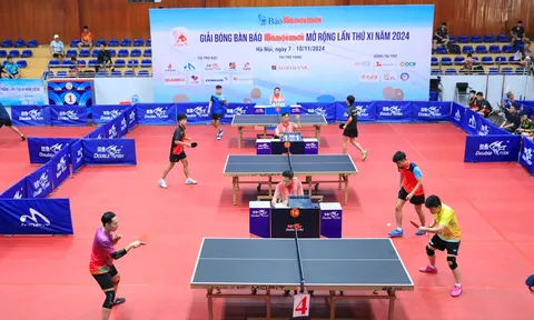 Khai mạc giải Bóng bàn tranh Cúp Báo Hànộimới mở rộng lần thứ XI năm 2024