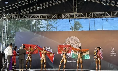 Giải vô địch thế giới Thể hình và Fitness 2024: Việt Nam giành 4 huy chương vàng trong ngày thi đấu đầu tiên