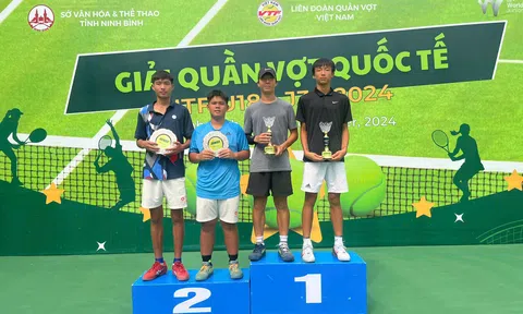 Giải Quần vợt quốc tế ITF U18 - J30 Ninh Bình 2: Nguyễn Nam và Trần Đức Minh giành ngôi Á quân nội dung đôi nam