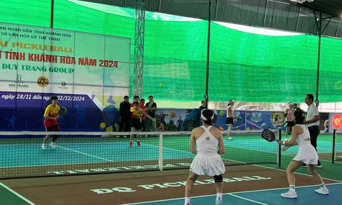 Hơn 200 vận động viên tranh tài giải Pickleball các nhóm tuổi tỉnh Khánh Hòa 