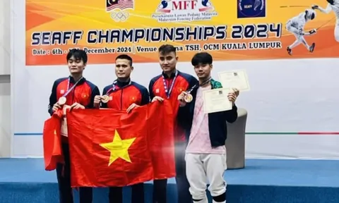 Giải vô địch Đấu kiếm Đông Nam Á 2024: Nguyễn Xuân Lợi giành huy chương vàng