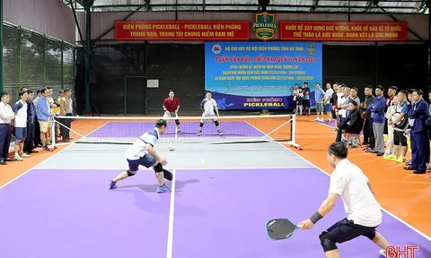 Lan tỏa phong trào tập Pickleball ở Hà Tĩnh