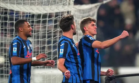 Trước vòng 16 Serie A 2024-2025: Atalanta tìm cách giữ ngôi đầu bảng