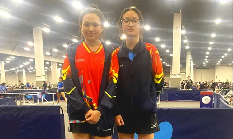 Giải Bóng bàn Mỹ mở rộng 2024: Việt Nam giành huy chương bạc đôi nữ lứa tuổi U15