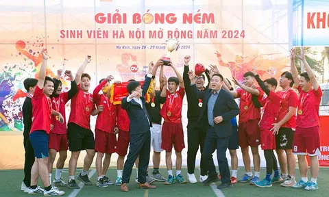 Hấp dẫn giải Bóng ném Sinh viên Hà Nội mở rộng năm 2024