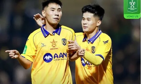 Vòng 1/8 Cúp Quốc gia 2024-2025: Sông Lam Nghệ An và Thể Công Viettel thắng trên sân nhà