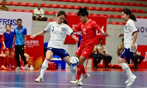 Vòng loại giải Futsal nữ châu Á 2025: Đội tuyển Việt Nam vào Vòng chung kết với ngôi nhất bảng D