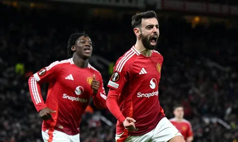 Bruno Fernandes tỏa sáng giúp Man United thắng kịch tính ở Europa League