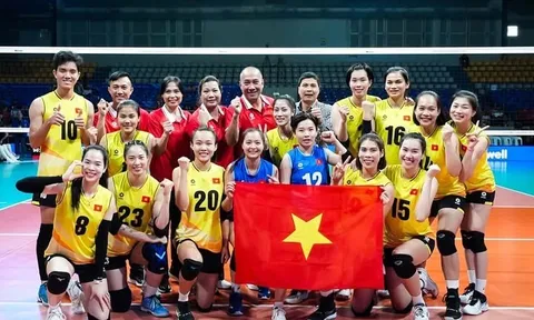 Đội tuyển bóng chuyền nữ Việt Nam xếp hạng 5 châu Á