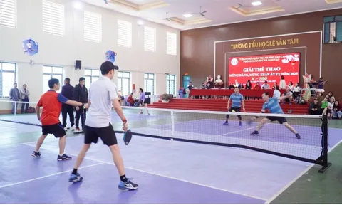 Hơn 200 vận động viên tranh tài Giải Pickleball ngành Giáo dục thành phố Lào Cai