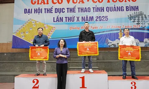 Bế mạc giải cờ Vua, cờ Tướng Đại hội Thể dục thể thao tỉnh Quảng Bình