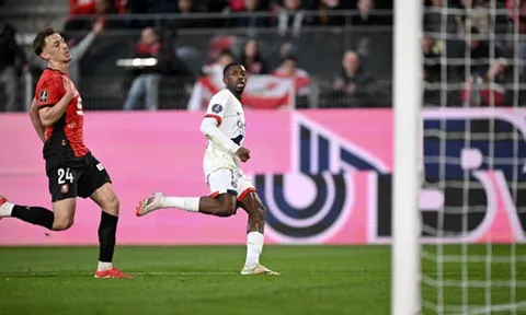 Vòng 25 Ligue 1: Dembele lập cú đúp, PSG thắng đậm trên sân Rennes