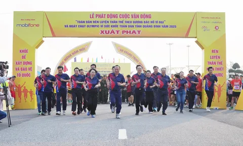 Ngày chạy Olympic vì sức khỏe toàn dân tỉnh Quảng Bình năm 2025
