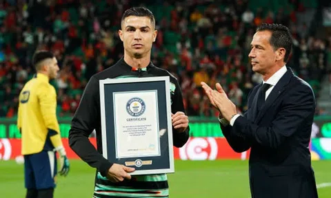 Cristiano Ronaldo được trao thêm kỷ lục Guinness