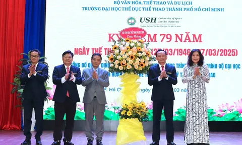 Trường Đại học Thể dục thể thao TP.HCM tổ chức gặp mặt nhân kỷ niệm 79 năm Ngày truyền thống Ngành Thể dục thể thao