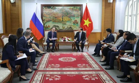 Thứ trưởng Bộ Văn hóa, Thể thao và Du lịch Tạ Quang Đông tiếp Đại sứ Liên bang Nga tại Việt Nam