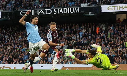 Vòng 34 Premier League: Man City giành chiến thắng quan trọng trước Aston Villa