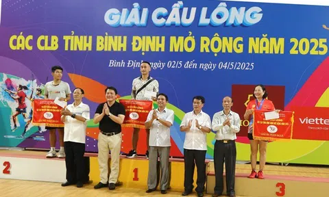 Câu lạc bộ Kimochi nhất toàn đoàn giải Cầu lông các câu lạc bộ tỉnh Bình Định mở rộng năm 2025&nbsp;