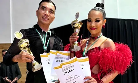 Phạm Trung Hòa - Nguyễn Mỹ Trang lọt tốp 30 đôi nhảy Latin xuất sắc nhất thế giới lứa tuổi trung niên 