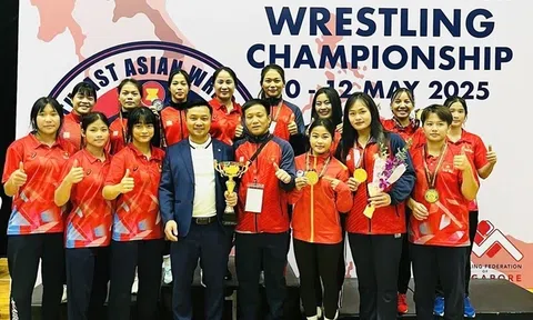 Giành 24 huy chương vàng, đội tuyển vật Việt Nam dẫn đầu toàn đoàn tại Giải vô địch Đông Nam Á 2025