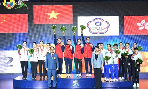 Giải vô địch Karate châu Á 2025: Việt Nam xuất sắc giành huy chương vàng đồng đội nữ